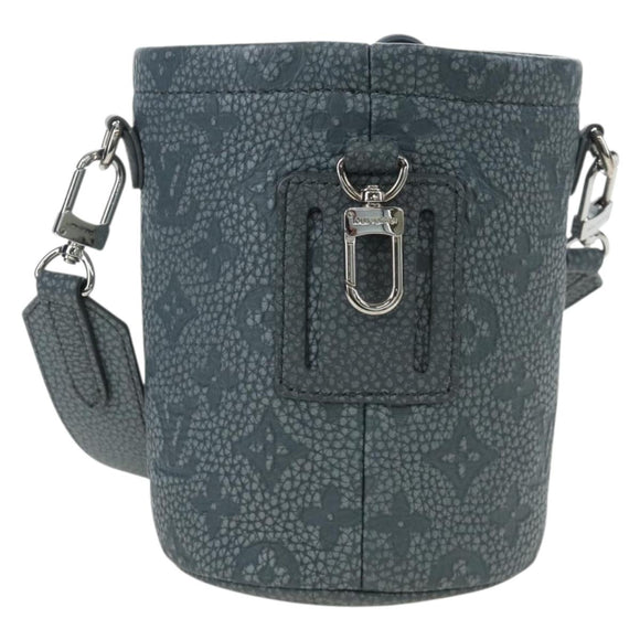 LOUIS VUITTON Taurillon Monogram Climbing Chalk Nano Bag Gray M81572 LN075SAM