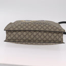 GUCCI GG Supreme Tote Bag PVC 2way Beige Gold Tone 450950 Auth LN076V-5