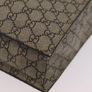GUCCI GG Supreme Tote Bag PVC 2way Beige Gold Tone 450950 Auth LN076V-16