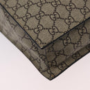 GUCCI GG Supreme Tote Bag PVC 2way Beige Gold Tone 450950 Auth LN076V-17