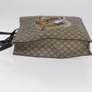 GUCCI GG Supreme Tote Bag PVC 2way Beige Gold Tone 450950 Auth LN076V-4