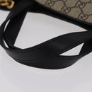 GUCCI GG Supreme Tote Bag PVC 2way Beige Gold Tone 450950 Auth LN076V-7