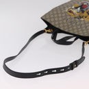 GUCCI GG Supreme Tote Bag PVC 2way Beige Gold Tone 450950 Auth LN076V-8