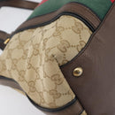 GUCCI GG Canvas Bamboo Hand Bag Beige Gold Tone 353114 Auth LN077A-17