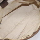 GUCCI GG Canvas Bamboo Hand Bag Beige Gold Tone 353114 Auth LN077A-11