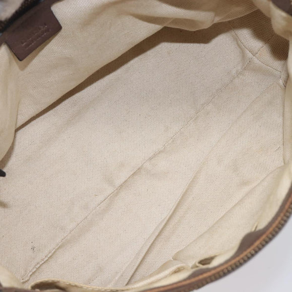 GUCCI GG Canvas Bamboo Hand Bag Beige Gold Tone 353114 Auth LN077A