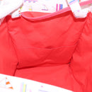 HERMES Petit Chartier Tote Bag Canvas Orange White Auth LN078V-20