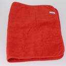 HERMES Petit Chartier Tote Bag Canvas Orange White Auth LN078V-29