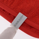 HERMES Petit Chartier Tote Bag Canvas Orange White Auth LN078V-31