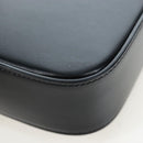 CELINE Triomphe Shoulder Pouch Leather Black Gold Auth LN079M-13