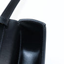 CELINE Triomphe Shoulder Pouch Leather Black Gold Auth LN079M-19