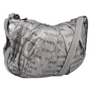 CHANEL Unlimited Shoulder Bag Nylon Silver CC Auth LN080-1