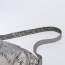 CHANEL Unlimited Shoulder Bag Nylon Silver CC Auth LN080-10