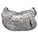 CHANEL Unlimited Shoulder Bag Nylon Silver CC Auth LN080-2