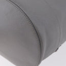 Balenciaga Paper Drop Bucket Shoulder Bag Leather Silver 357327 Auth LN082V-14