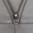 Balenciaga Paper Drop Bucket Shoulder Bag Leather Silver 357327 Auth LN082V-18