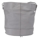 Balenciaga Paper Drop Bucket Shoulder Bag Leather Silver 357327 Auth LN082V-3