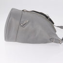 Balenciaga Paper Drop Bucket Shoulder Bag Leather Silver 357327 Auth LN082V-4
