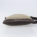 GUCCI GG Canvas Shoulder Bag Beige Silver 145857 Auth LN086V-5