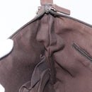 GUCCI GG Canvas Shoulder Bag Beige Silver 145857 Auth LN086V-22