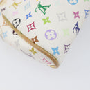 LOUIS VUITTON Monogram Multicolor Kate Clutch Bag White M55212 LV Auth LN088V-16