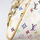 LOUIS VUITTON Monogram Multicolor Kate Clutch Bag White M55212 LV Auth LN088V-10