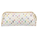 LOUIS VUITTON Monogram Multicolor Kate Clutch Bag White M55212 LV Auth LN088V-2