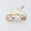 LOUIS VUITTON Monogram Multicolor Kate Clutch Bag White M55212 LV Auth LN088V-3