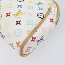 LOUIS VUITTON Monogram Multicolor Kate Clutch Bag White M55212 LV Auth LN088V-7
