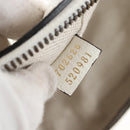 GUCCI x Adidas Shoulder Bag Leather White Gold Tone 702626 Auth LN090M-21