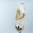 GUCCI x Adidas Shoulder Bag Leather White Gold Tone 702626 Auth LN090M-22