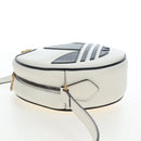GUCCI x Adidas Shoulder Bag Leather White Gold Tone 702626 Auth LN090M-4