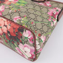 GUCCI GG Supreme Blooms Hand Bag PVC 2way Beige Pink 429019 Auth LN091V-17