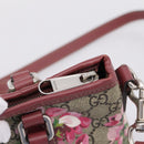 GUCCI GG Supreme Blooms Hand Bag PVC 2way Beige Pink 429019 Auth LN091V-19