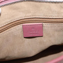GUCCI GG Supreme Blooms Hand Bag PVC 2way Beige Pink 429019 Auth LN091V-21