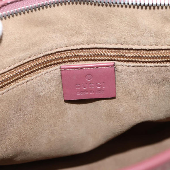 GUCCI GG Supreme Blooms Hand Bag PVC 2way Beige Pink 429019 Auth LN091V