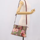 GUCCI GG Supreme Blooms Hand Bag PVC 2way Beige Pink 429019 Auth LN091V-26