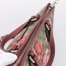 GUCCI GG Supreme Blooms Hand Bag PVC 2way Beige Pink 429019 Auth LN091V-6