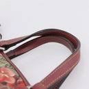 GUCCI GG Supreme Blooms Hand Bag PVC 2way Beige Pink 429019 Auth LN091V-14