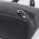 GUCCI Abbey Hand Bag Leather Black Gold Tone 130739 Auth LN093V-9