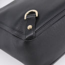 GUCCI Abbey Hand Bag Leather Black Gold Tone 130739 Auth LN093V-16