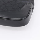 GUCCI GG Canvas Jackie Shoulder Bag Black Silver 001 3306 Auth LN094V-15