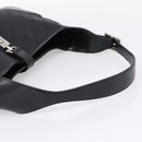 GUCCI GG Canvas Jackie Shoulder Bag Black Silver 001 3306 Auth LN094V-7