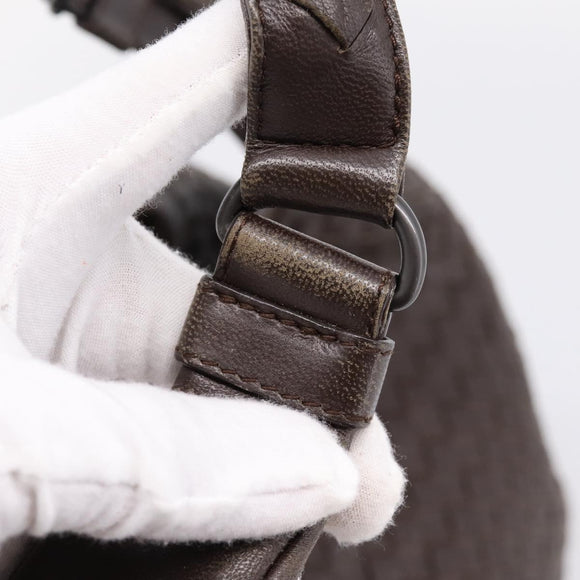 Bottega Veneta INTRECCIATO Campana Hand Bag Leather Brown 125787 Auth LN096V