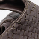 Bottega Veneta INTRECCIATO Campana Hand Bag Leather Brown 125787 Auth LN096V-8