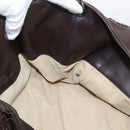 Bottega Veneta INTRECCIATO Campana Hand Bag Leather Brown 125787 Auth LN096V-21