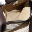 Bottega Veneta INTRECCIATO Campana Hand Bag Leather Brown 125787 Auth LN096V-23