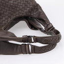 Bottega Veneta INTRECCIATO Campana Hand Bag Leather Brown 125787 Auth LN096V-6