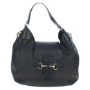 GUCCI GuccissimaGG Horsebit Chain Shoulder Bag Leather 2way 322226 Auth LN097V-2