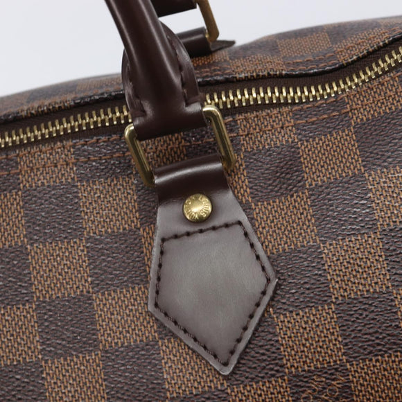 LOUIS VUITTON Damier Ebene Speedy 30 Hand Bag N41364 LV Auth LN098V